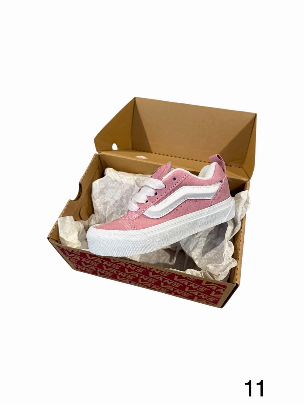 Vans Girls Pink Knu Skool Sneakers